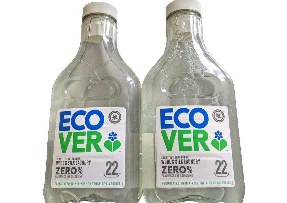 2x Ecover Wool & Silk Laundry Liquid 750ml