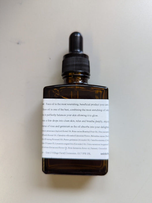 ANI Skincare Rose & Geranium Face Oil - 30ml