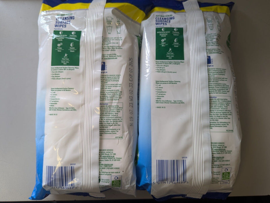 Dettol 110 Large Wipes x2