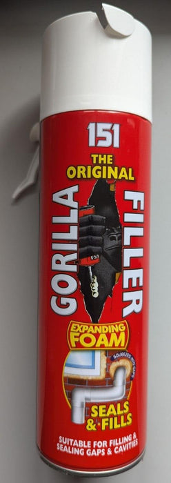 Gorilla Filler Expanding Foam Weatherproof Fills Seals Cracks & Gaps 500ml