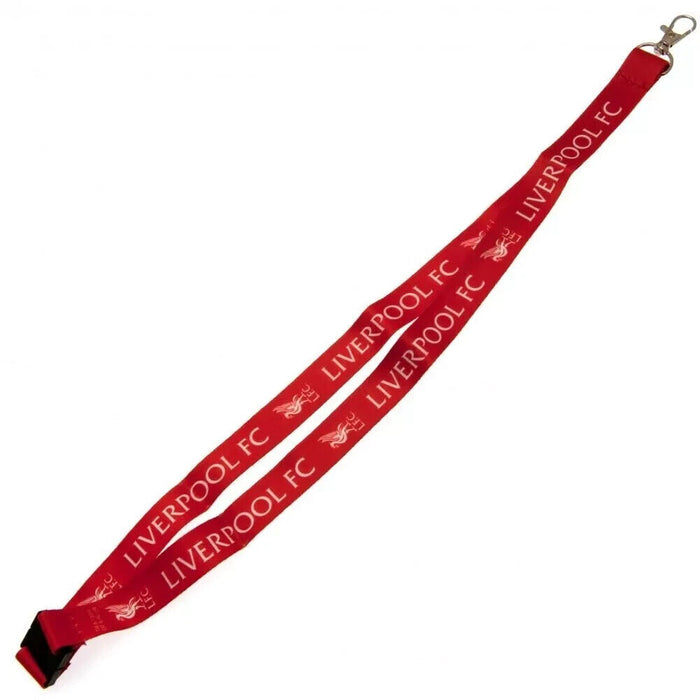 Liverpool FC Nylon Lanyard With Metal Clip Official Merchandise NEW UK