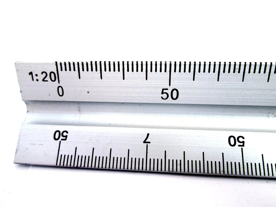 Aluminium Scale Ruler Triangular Engineer Architect Technical Drawing TZ MS150