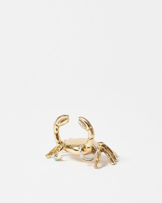 Oliver Bonas Crab Gold Metal Ring Holder