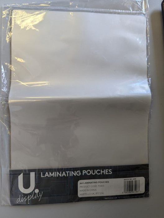 A4 Laminating pouches 8 pack