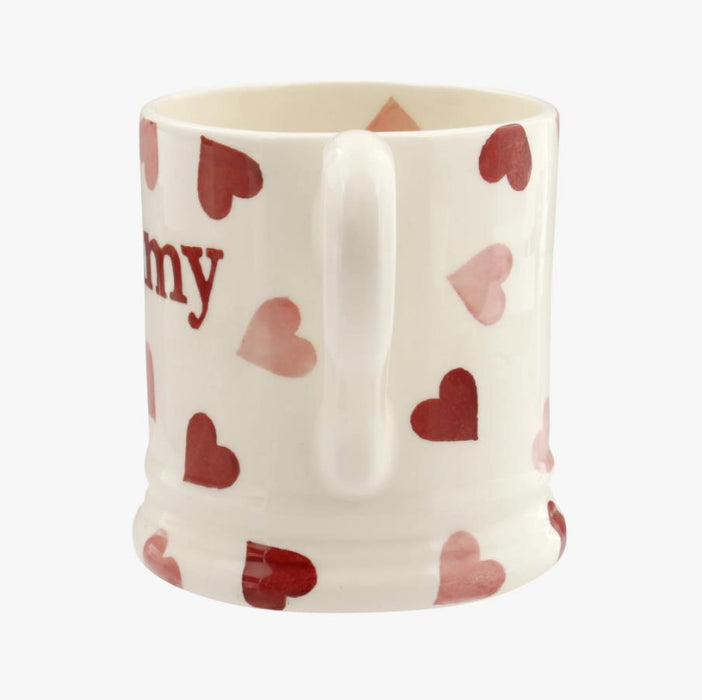 Emma Bridgewater Pink Hearts Mummy 1/2 Pint Mug