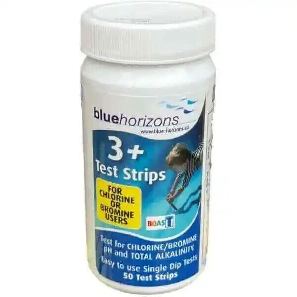 Blue Horizons 3-Way + Chlorine & Bromine Test Strips