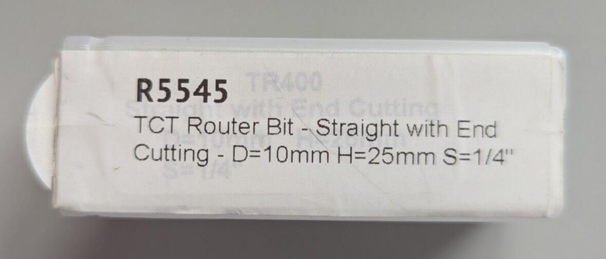 Rutlands TCT Router Bit - Straight with End Cutting