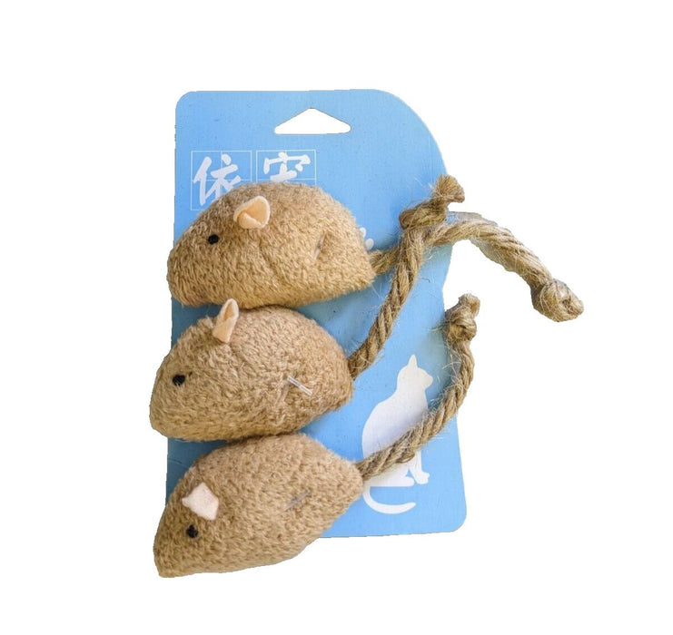 Cat Toy Fake Mouse - 3 Pack