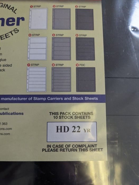 Hagner HD 22 yr Stock Sheets