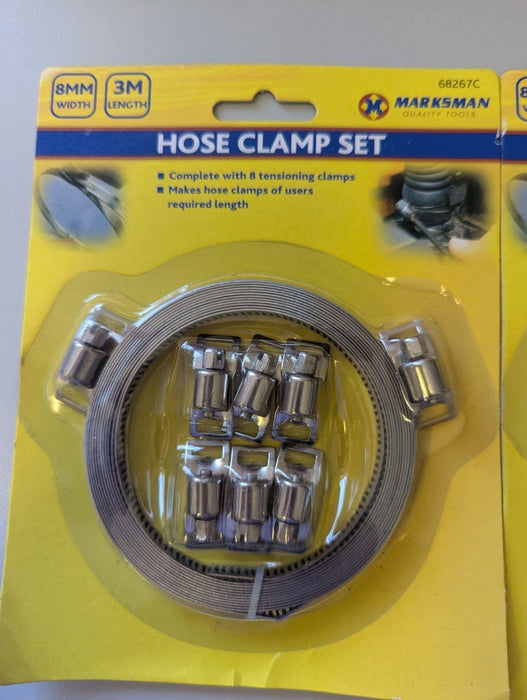 Marksman Quality Tools Hose Clamp Set 8mm x 3m 2 pack