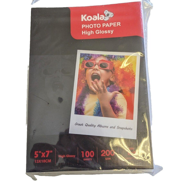 KOALA  Photo Paper - Glossy White 100 Sheets