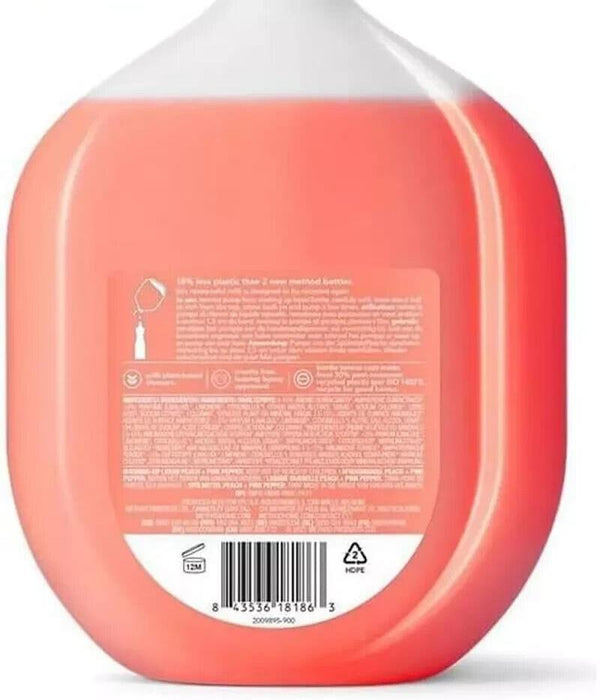 Washing Up Liquid Refill, Peach + Pink Pepper, 1L