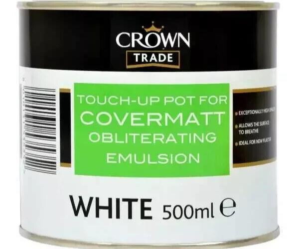 Crown Trade White Paint 500ml