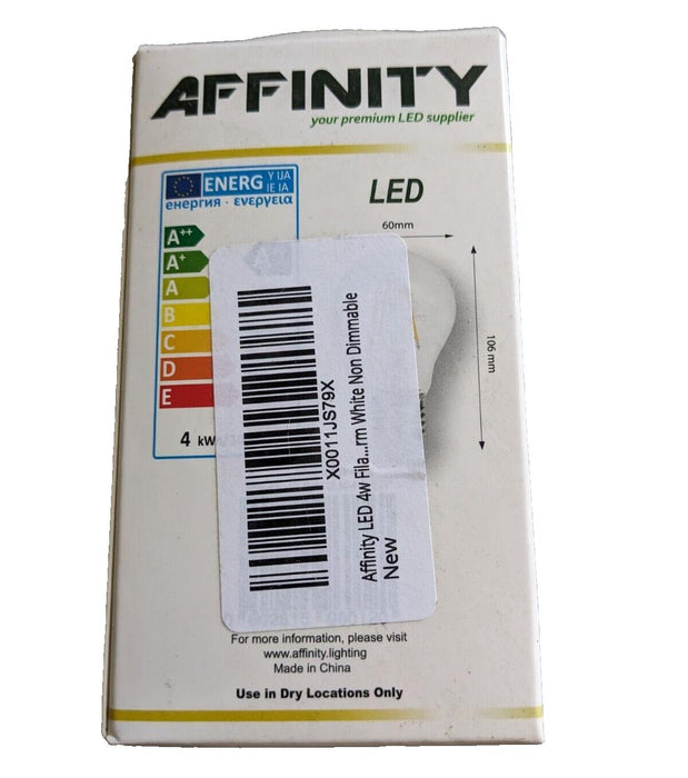 3 PACK OF AFFINITY LED WARM WHITE BULBS 40W