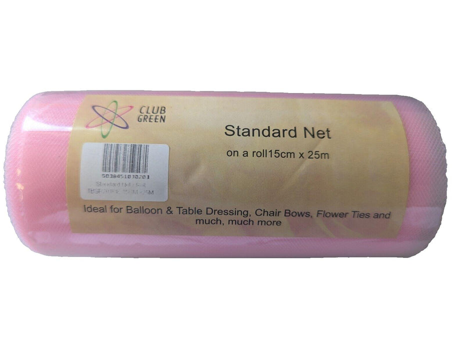 Club Green Standard Net On a Roll Pink - 15CM x 25CM