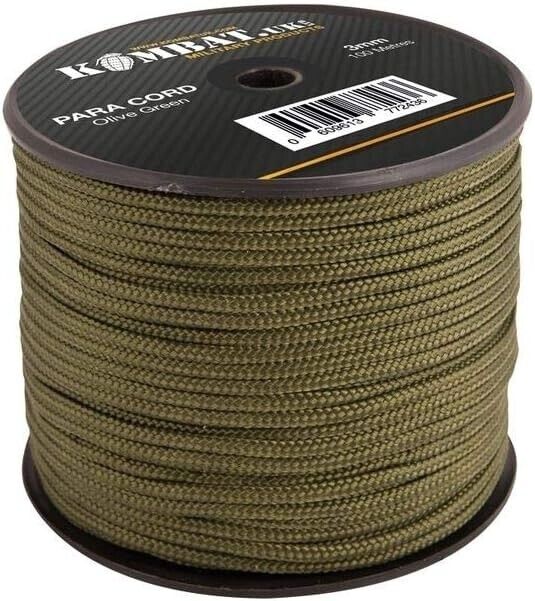 Kombat UK Paracord - 100m x 3mm Olive Green