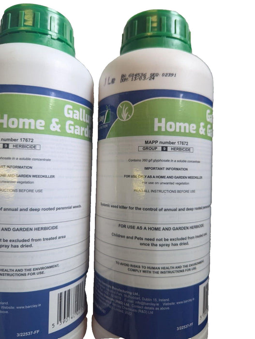 Gallup Weedkiller Home & Garden 1L x2