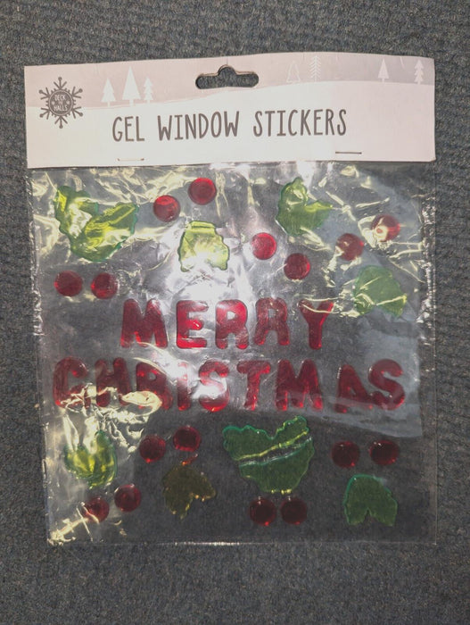 Gel Window Stickers MERRY CHRISTMAS