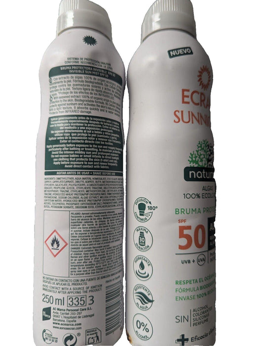 Ecran sunnique 50 spf 250ml x2