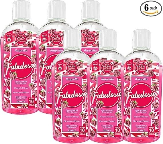 Fabulosa 4 in 1 Concentrated Antibacterial Disinfectant All Purpose Cleaner, 220