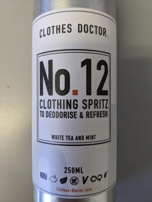 Clothes Doctor No 12 Clothing Spritz Deodorise Refresh White Tea and Mint 250ml