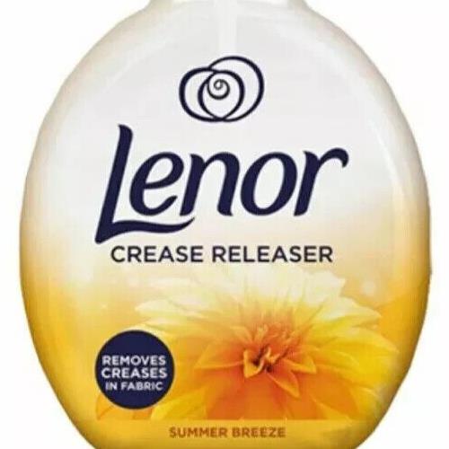 LENOR CREASE RELEASER SPRAY SUMMER BREEZE FRAGRANCE REMOVE CREASES 500ML