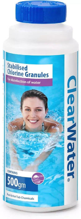 Clearwater Pool Stabilised Chlorine Grannules 500 grams