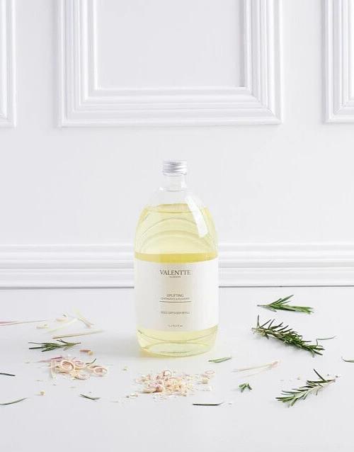 Valentte London Diffuser Refill Lemongrass & Rosemary 1L