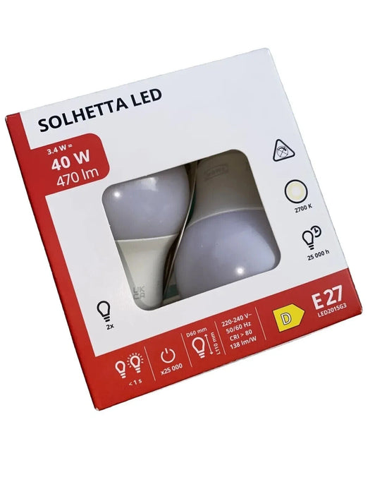 Solhetta LED bulbs Base E27 470 Lumen