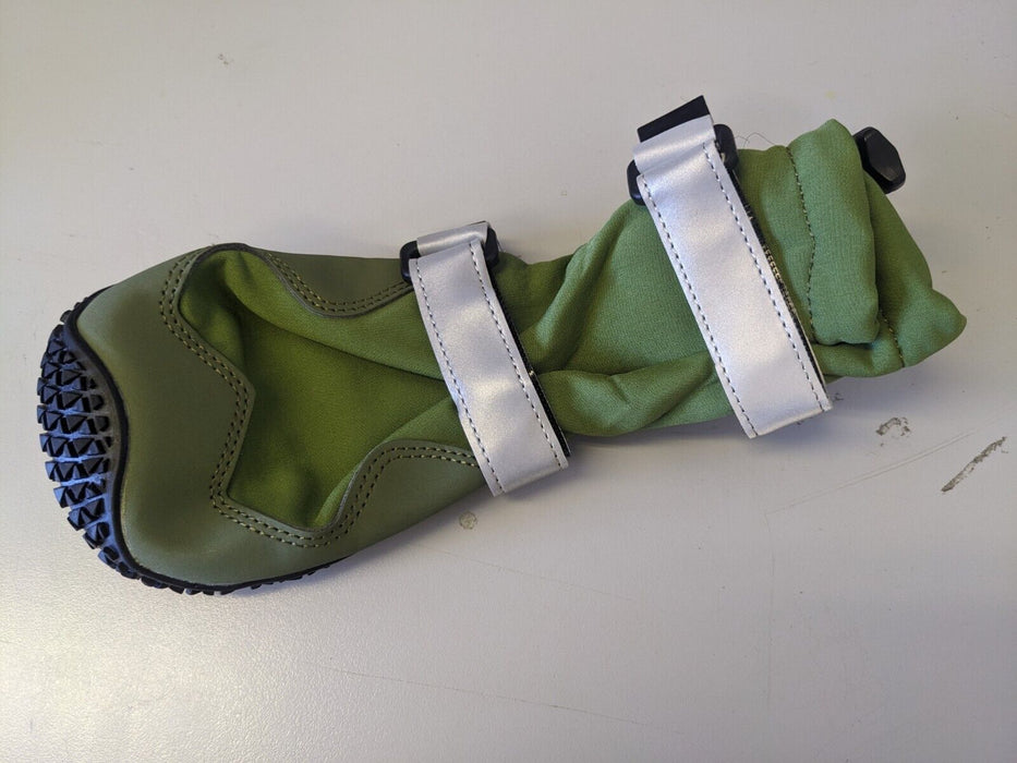 Spark Paws Flex Shell Water Resistant Dog Boots Green/Black Size 8