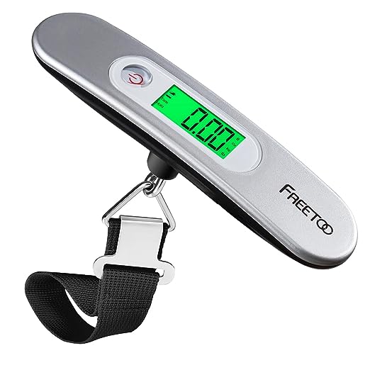 50KG Digital Travel Portable Handheld Weighing Luggage Scales Suitcase - Silver