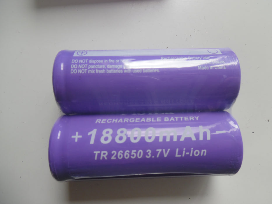 TR26650 18800mAh 2 pack batteries