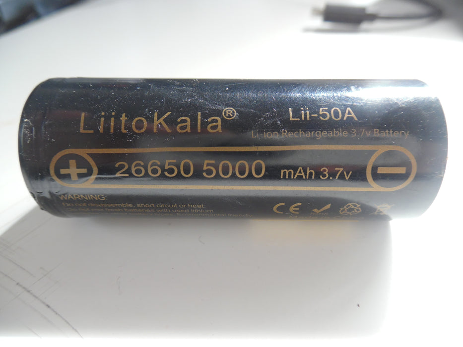 1 pc LiitoKala 26650 5000mAh battery