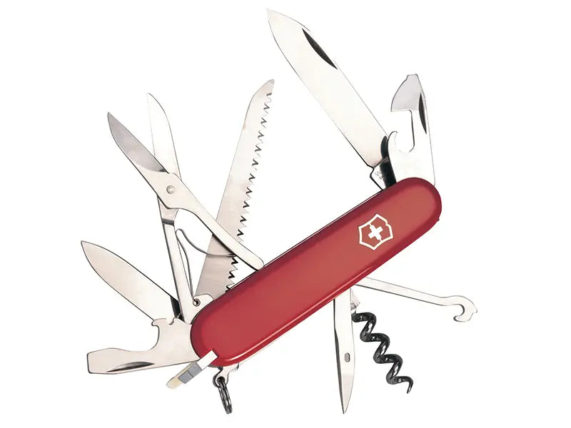 Victorinox Huntsman Swiss Army Knife Red Blister - Pen Knife