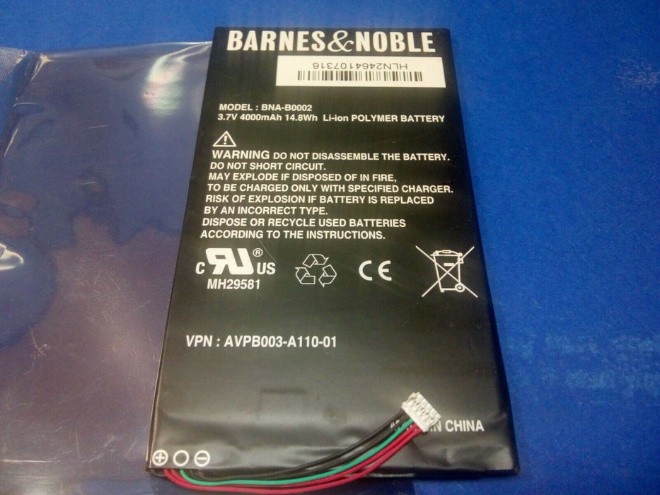 Original BNA-B0002 Battery for BARNES & NOBLE BNRV400, BNTV400, NOOK HD 7 tablet