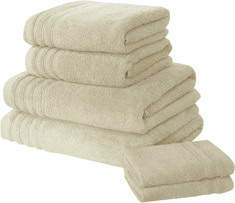 Rapport So Soft 6-Piece Towel Bale, 100% Zero Twist Egyptian Cotton