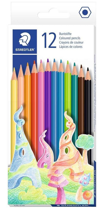 12 Pack Staedtler Wood Free Coloured/Colour Pencils ~ Eco Friendly Colouring