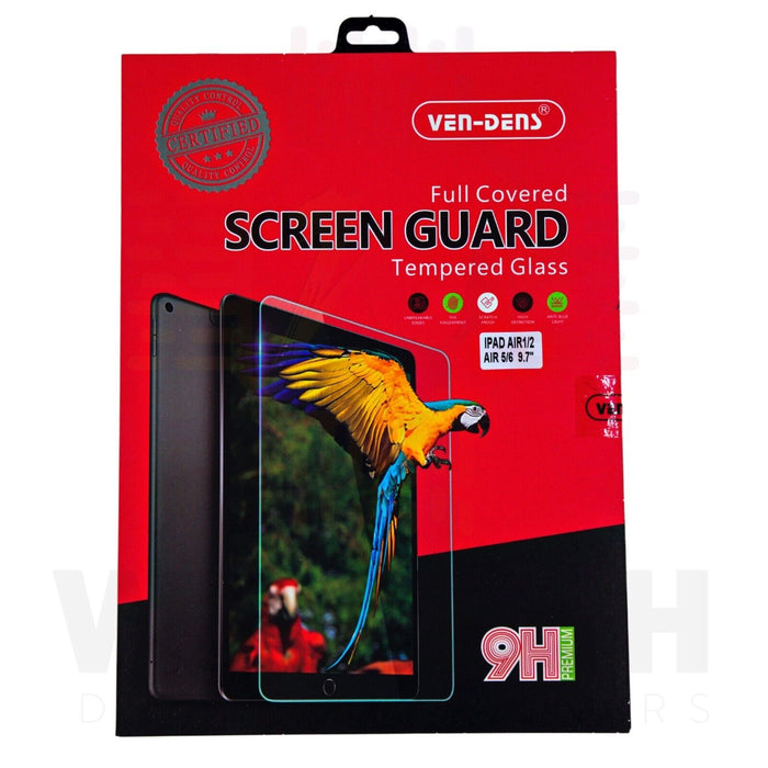 VEN-DENS SCREEN GUARD 9.7"  iPad Air 1/ 2/ 5/ 6 Full Covered Tempered Glass