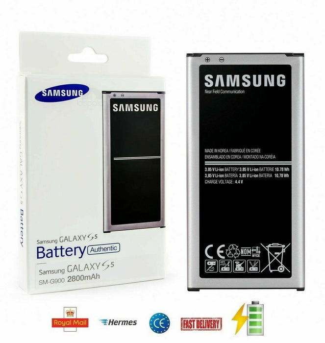 Original 100% Genuine Samsung Galaxy S5 SM-G900  EB-BG900BBE 2800mAh New Battery