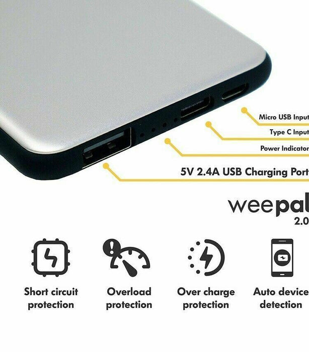 Wee PAL 2.0 Portable Charger - 6000 mah -The world's most empowering charger