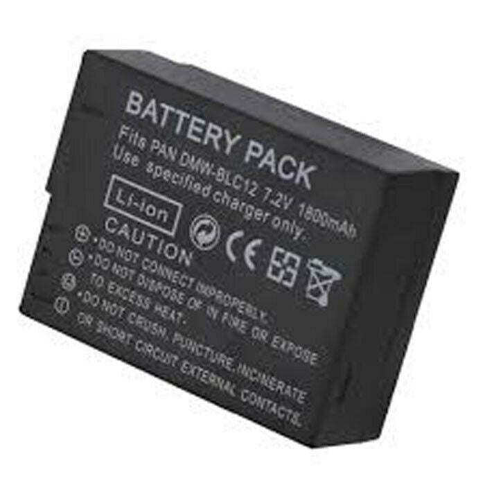 Replacement Panasonic Lumix DMW- BLC12 Battery For Panasonic & Lumix Cameras
