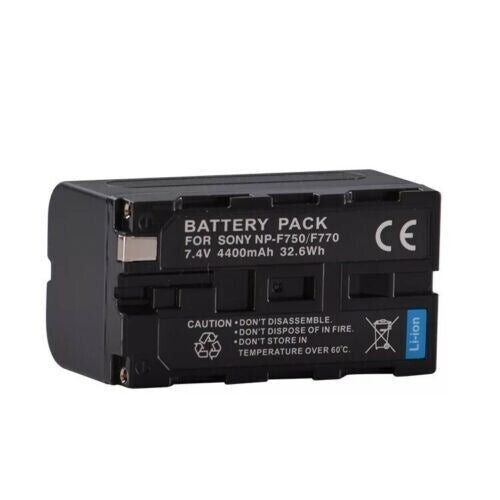 2-Pack 4400mAh Replacement Battery for Sony NP-F730/NP-F750/NP-F770 Camera