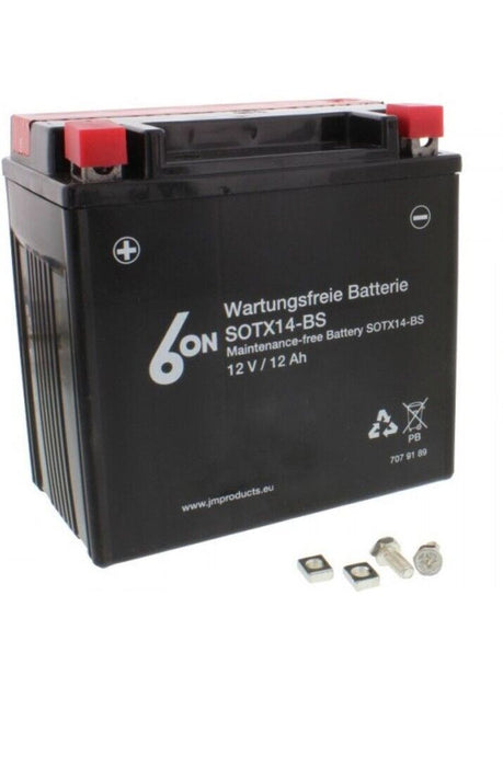 6-ON YTX14-BS Maintenance Free Battery | SOTX14-BS