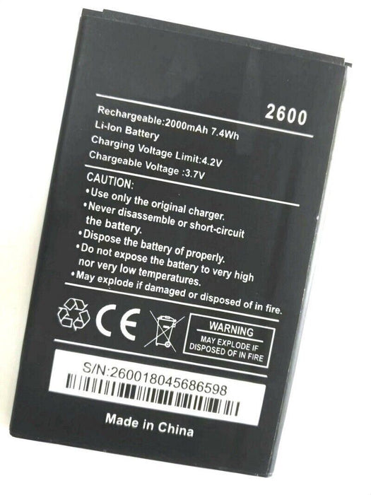 2000mAh 2600 battery for WIKO 2600 cell phone