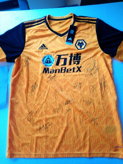 2020-2021 Wolves FC signed adidas 15 Signatures RARE with COA