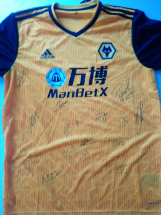 2020-2021 Wolves FC signed adidas 15 Signatures RARE with COA