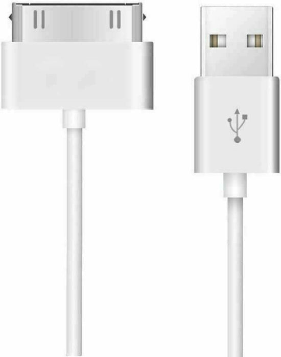 iPad Cable, White 30 Pin to USB Cable High Speed Sync Charging Cord Cable