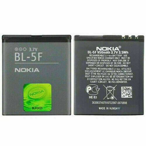 replace Nokia BL-5F Battery 950mAh For Nokia 6210 6290 6710 E65 N95 N96 X5 N93i