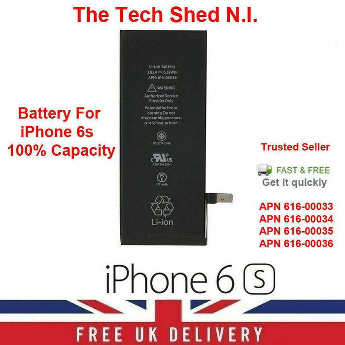 BATTERY FOR IPHONE 6S 1715 mAh 616-00036, 616-00033