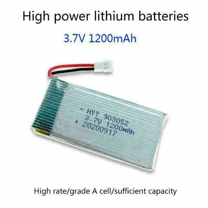 1200 mAh Battery Compatible for 903052 Quadcopter Drone Replacement Parts